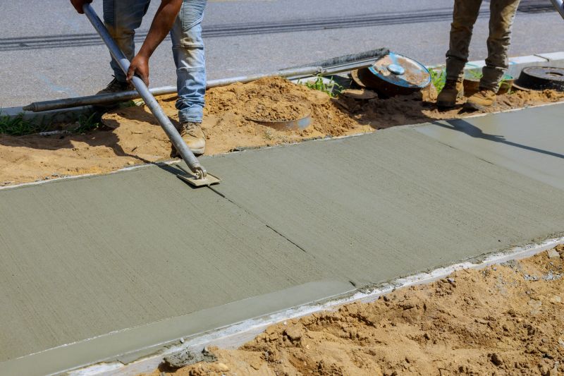 Cement Walkway Installation