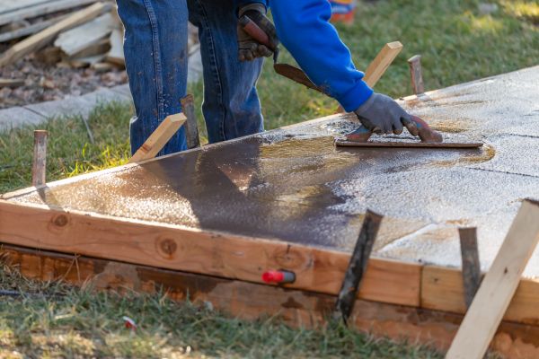 Patio Slab Construction in Elkhart