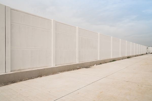 Concrete Fence Construction in Elkhart