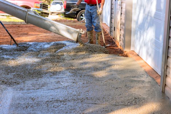Cement Driveway Pouring in Elkhart