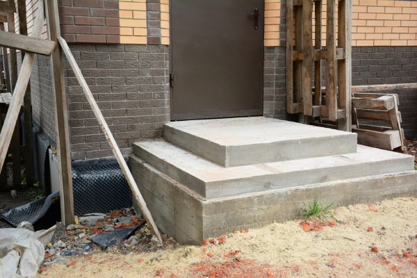 Cement Steps Construction in Elkhart