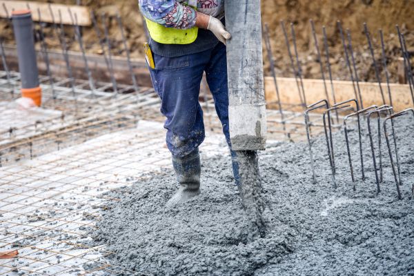 Cabin Foundation Pouring in Elkhart